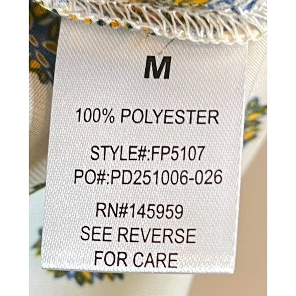 Boho Wide Leg Silky Satin Palazzo Jumpsuit M Multicolor Hippie Gypsy - Picture 14 of 16